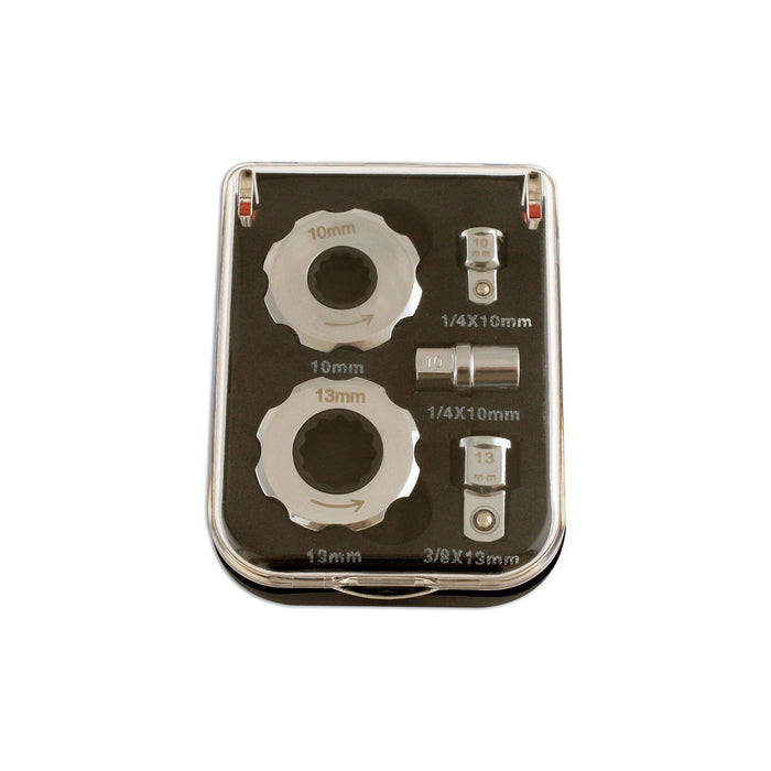 Laser Finger Ratchet Set 1/4"D, 3/8"D 5pc 5433 Laser - Dynamic Drive