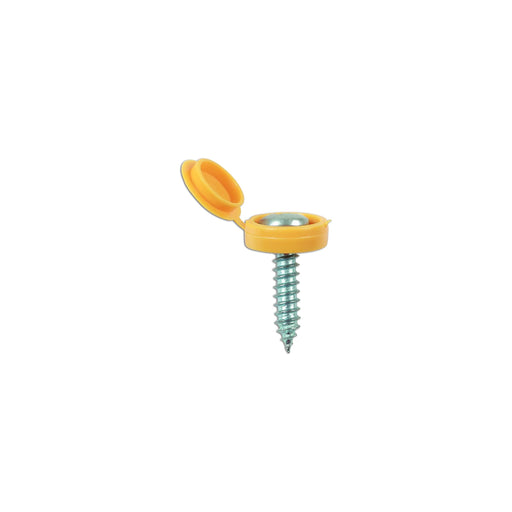 Connect Yellow Number Plate Flip Top & Screw 5pc 36886 Tool Connection - Dynamic Drive