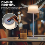 Dellonda Rechargeable Table Lamp for Home Office Restaurant RGB Colours Dellonda - Dynamic Drive