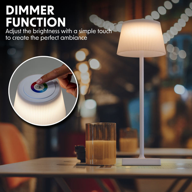 Dellonda Rechargeable Table Lamp for Home Office Restaurant RGB Colours Dellonda - Dynamic Drive