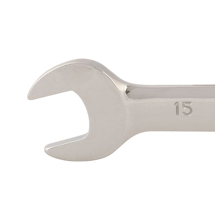 Silverline Flexible Head Ratchet Spanner 15mm Silverline - Dynamic Drive
