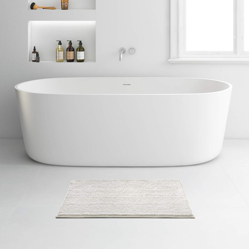 Bath Mat 80 X 50Cm White 632501 Rayen - Dynamic Drive