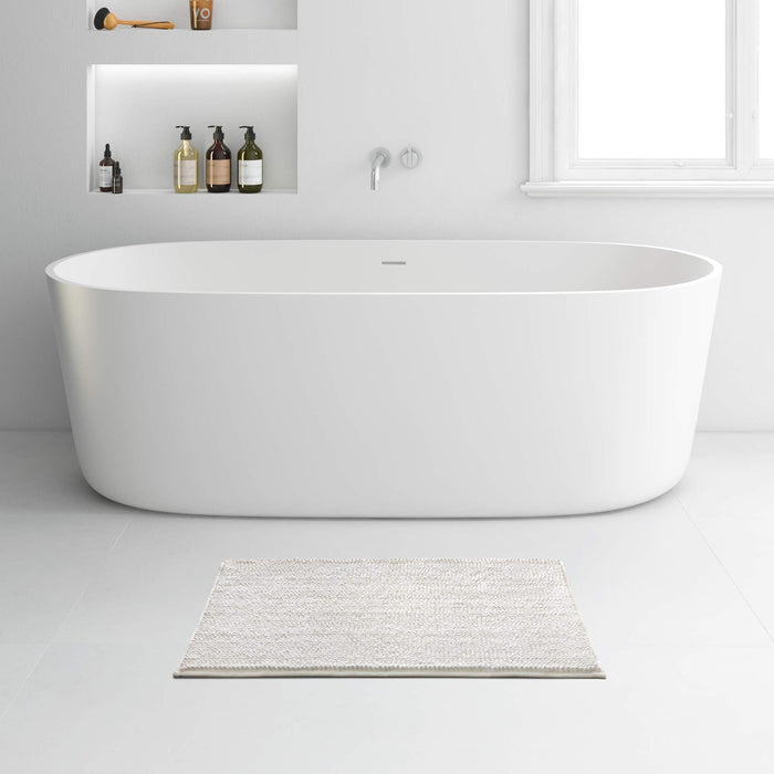 Bath Mat 80 X 50Cm White 632501 Rayen - Dynamic Drive