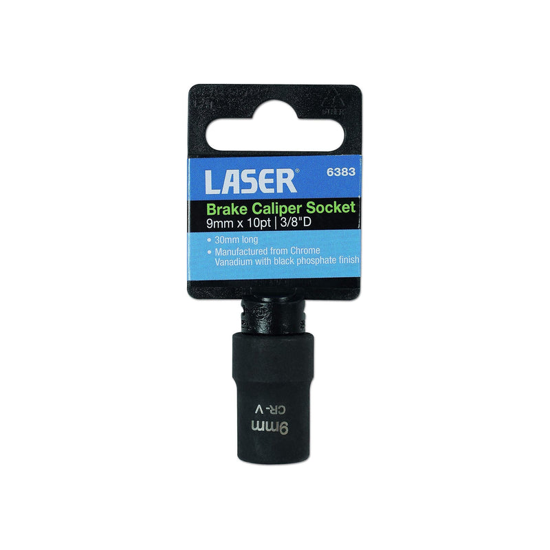 Laser Brake Caliper Socket 3/8"D 9mm 6383 Laser - Dynamic Drive