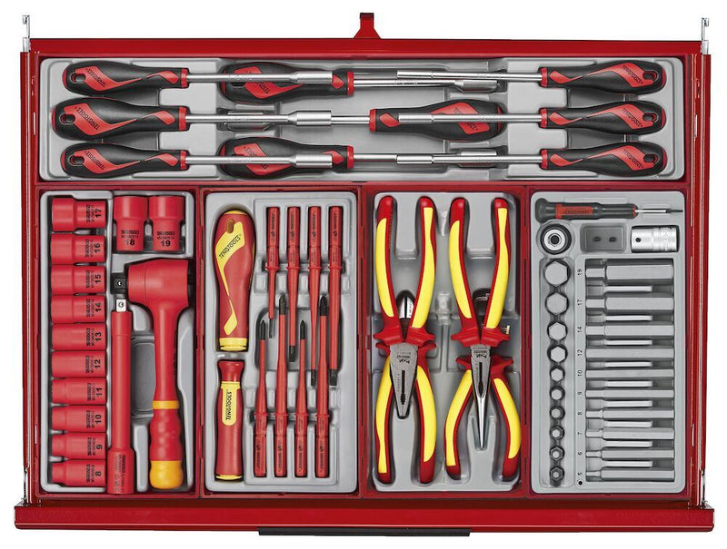 Teng Tools 53" PRO35™ Monster stack tool kit 1295 pieces red Town Tools - Dynamic Drive