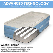 Dellonda Raised Air Bed with Built-in Electric Pump & Storage Bag - Single Dellonda - Dynamic Drive