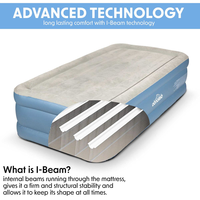 Dellonda Raised Air Bed with Built-in Electric Pump & Storage Bag - Single Dellonda - Dynamic Drive