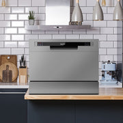 Baridi Tabletop Dishwasher 6 Place Settings 6.5L Capacity - Silver DH84 Baridi - Dynamic Drive