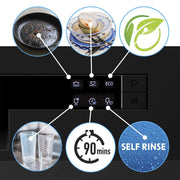 Baridi Tabletop Dishwasher 8 Place Settings 8L Capacity - Black DH88 Baridi - Dynamic Drive