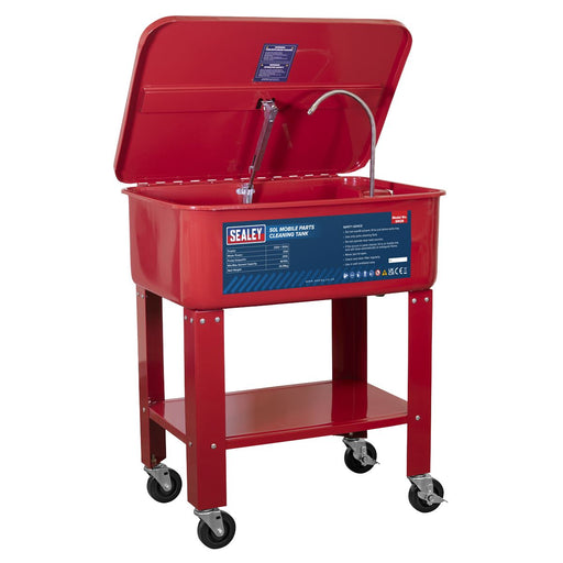 Sealey Mobile Parts Cleaning Tank 50L SM28 Sealey - Dynamic Drive