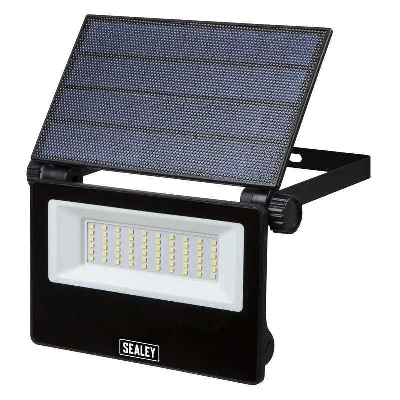 Sealey Extra-Slim Solar Floodlight with Wall Bracket 30W SMD LED LED30S Sealey - Dynamic Drive