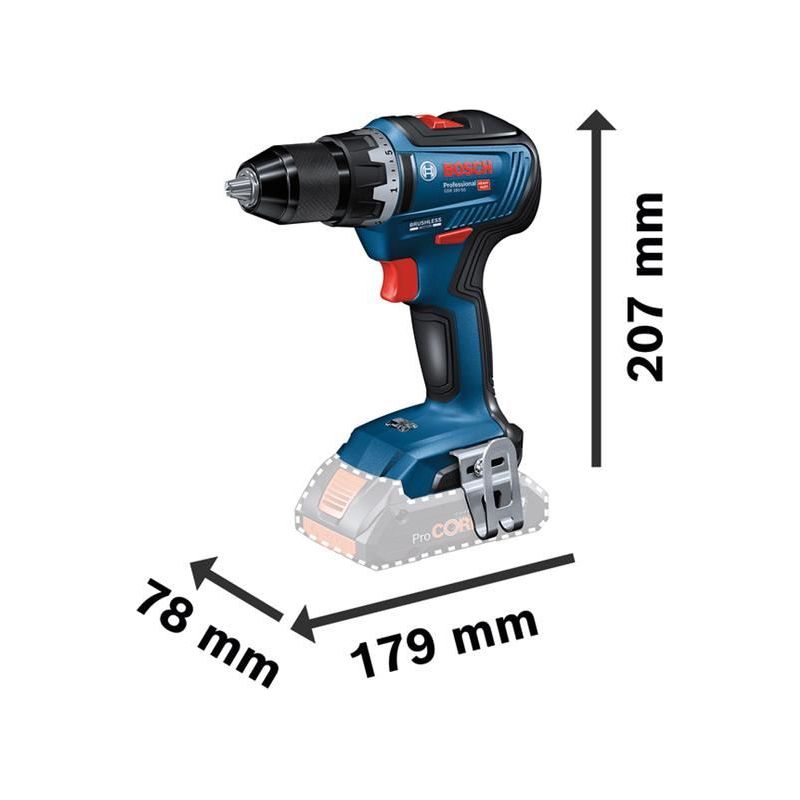 Bosch GSR 18V-55 Professional Drill Driver 18V Bare Unit Bosch - Dynamic Drive