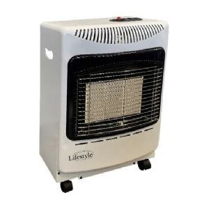 Portable Indoor Gas Heater 42Kw Output White 505-126 UK Camping And Leisure - Dynamic Drive
