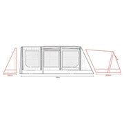 Outdoor Revolution Movelite EURO T4E Lowline Awning 180-220cm Euro model 2023 Outdoor Revolution  - Dynamic Drive