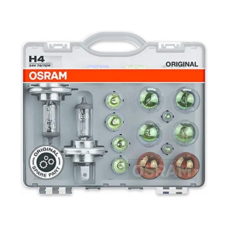 Osram CLKH424V lamp kit, 24V H4, 12 lamps, 3 flat fuse, in in a box Osram - Dynamic Drive