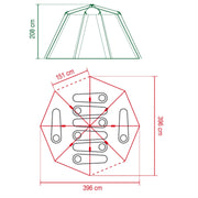 Coleman Octagon Green 8 Person Blackout Tent Camping Festival Outdoors Garden Coleman - Dynamic Drive