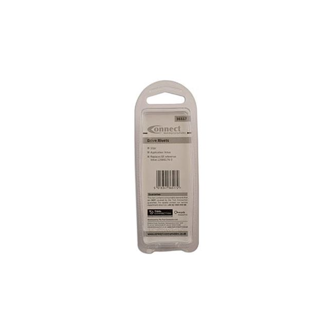 Connect Drive Rivet - for Land Rover, Volvo 10pc 36517 Tool Connection - Dynamic Drive