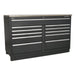 Sealey Modular Floor Cabinet 11 Drawer 1550mm Heavy-Duty APMS04 Sealey - Dynamic Drive
