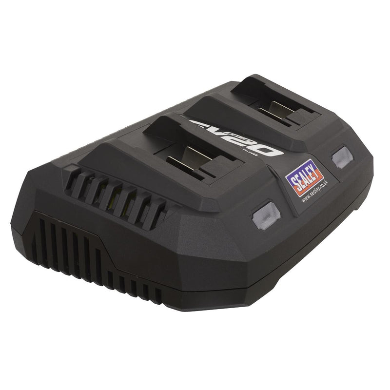 Sealey Dual Battery Charger 20V SV20 Series Lithium-ion CP20VMC2 Sealey - Dynamic Drive