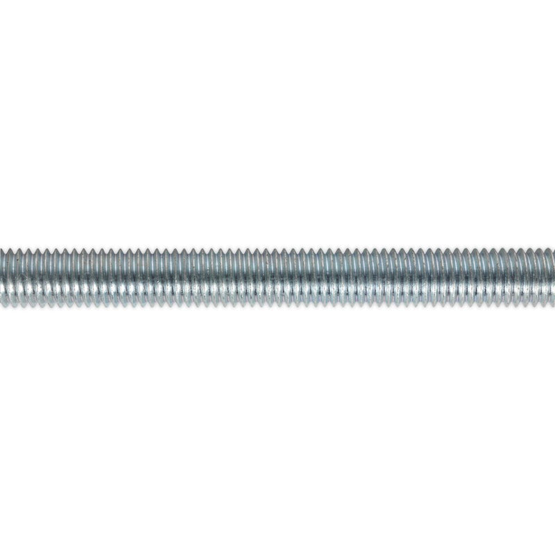 Sealey Studding M10 x 1m Zinc DIN 975 Pack of 5 STUD10 Sealey  - Dynamic Drive