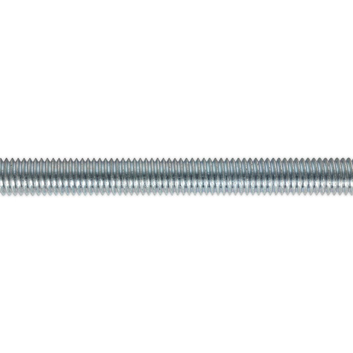 Sealey Studding M10 x 1m Zinc DIN 975 Pack of 5 STUD10 Sealey  - Dynamic Drive