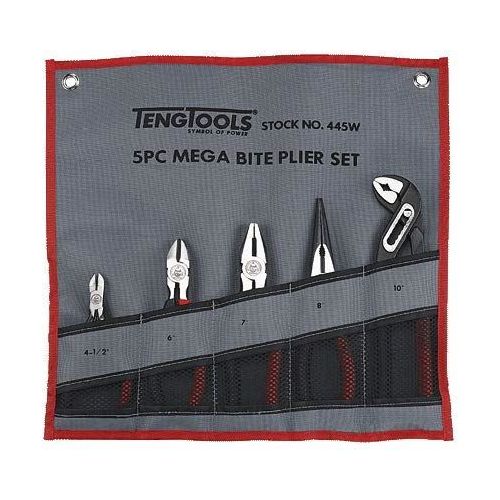 Teng Tools Plier Set Tool Roll 5 Pieces Teng Tools - Dynamic Drive
