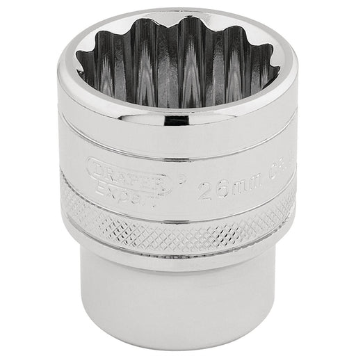Draper HI-TORQ 12 Point Socket, 1/2" Sq. Dr., 26mm 33441 Draper - Dynamic Drive