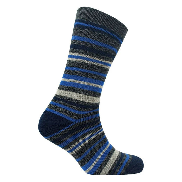 Mens lightweight thermal insulated striped socks (assorted colours) 2741 UK Camping And Leisure - Dynamic Drive