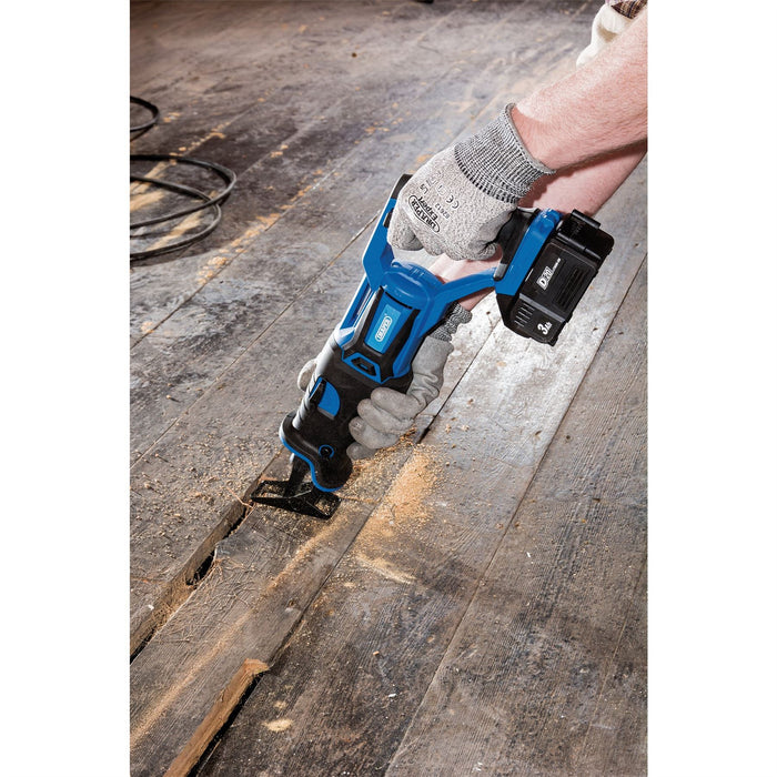 Draper D20 20V Brushless Reciprocating Saw, 1 x 3.0Ah Battery, 1 x Fast Charger Draper - Dynamic Drive