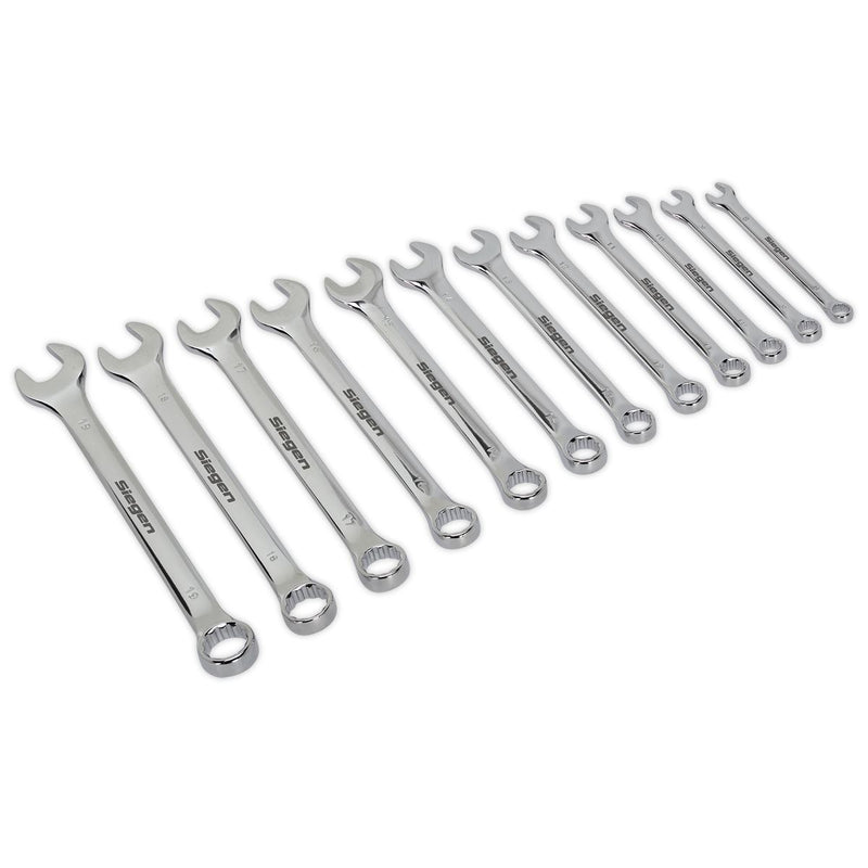 Seigen by Sealey Combination Spanner Set 12pc Metric S0563 Seigen by Sealey  - Dynamic Drive
