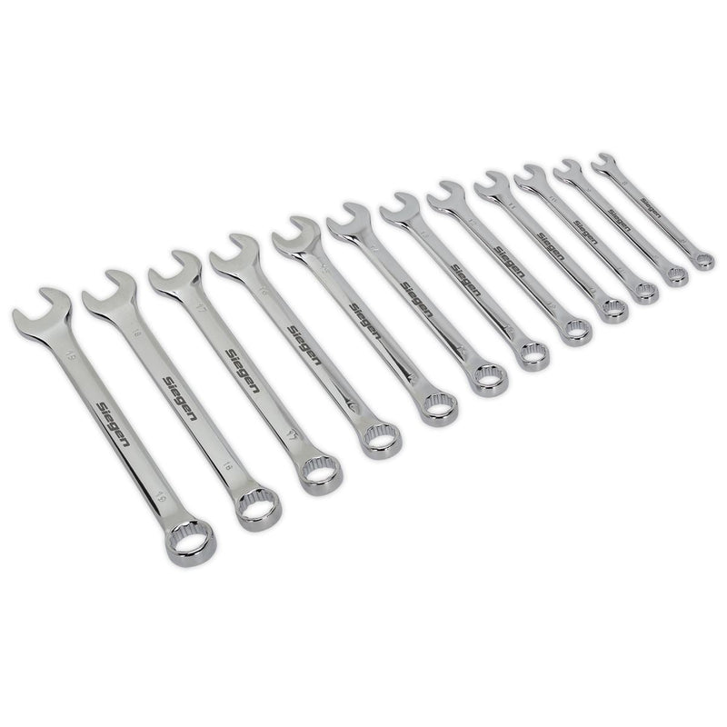 Sealey Combination Spanner Set 12pc Metric S0563 Siegen by Sealey - Dynamic Drive