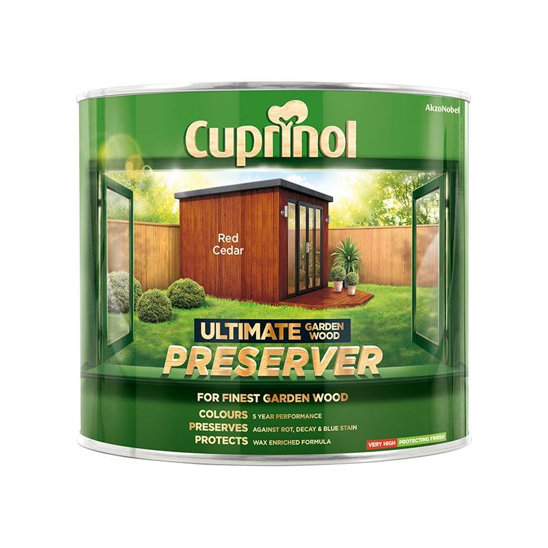 Cuprinol Ultimate Garden Wood Preserver Red Cedar 1 litre Cuprinol - Dynamic Drive