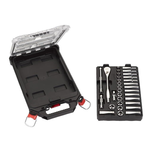 Milwaukee Packout 1/4Dr Metric Socket Set 28P 4932478812 Milwaukee - Dynamic Drive
