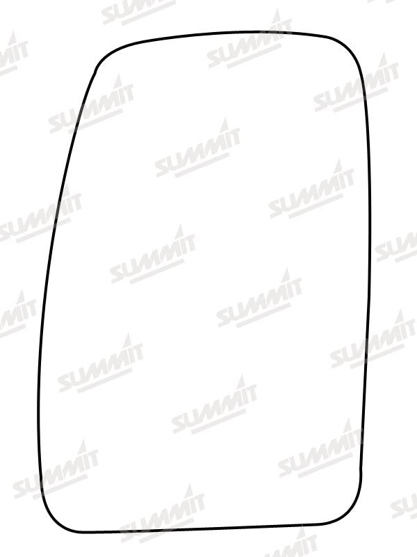 Summit Stick-On Commercial Mirror Glass fits Renault Master 98 on LHS Summit - Dynamic Drive