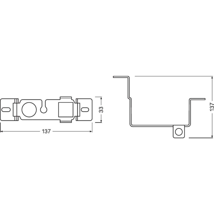 Osram LEDriving FOG additional mounting for Nissan models, FOG101-NIS-M, bracket Osram - Dynamic Drive