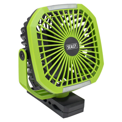 Sealey 4-Speed Portable Clip Fan with Worklight 8" SCF8WL Sealey - Dynamic Drive