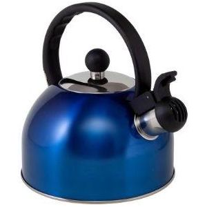 1.5l Blue Boil It Stainless Steel Whistling Kettle Via Mondo - Dynamic Drive