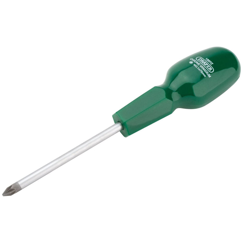 Draper PZ Type Cabinet Pattern Screwdriver, No.1 x 75mm 14086 Draper - Dynamic Drive