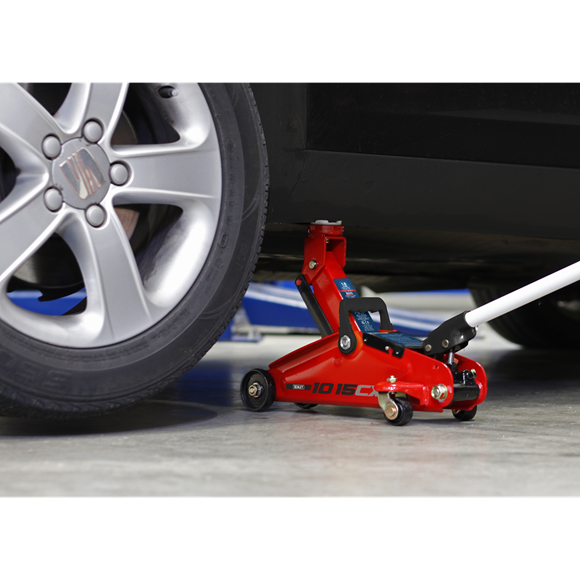 Sealey Trolley Jack 1.5 Tonne Short Chassis 1015CX Sealey - Dynamic Drive