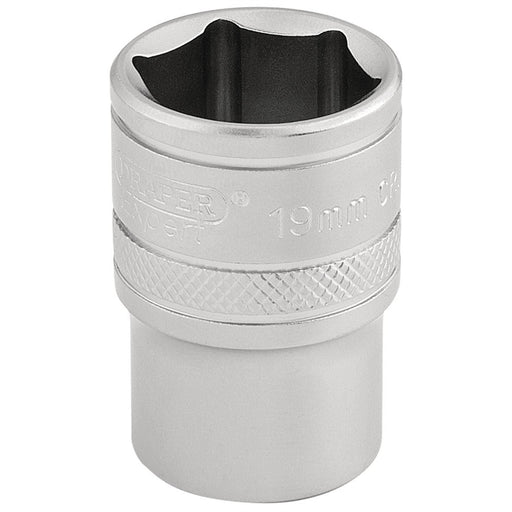 Draper 6 Point Metric Socket, 1/2" Sq. Dr., 19mm 16609 Draper - Dynamic Drive
