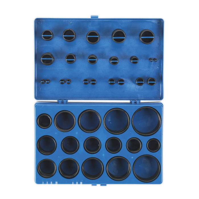 Sealey Rubber O-Ring Assortment 407pc Imperial BOR407 Sealey - Dynamic Drive