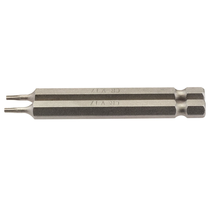 Draper TX-STAR Insert Bit, 1/4" Hex, 75mm Long, T7 (Pack of 2) Draper - Dynamic Drive