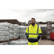 Tough Grit Hi-Vis 2-Tone Hoodie Yellow/Navy M Tough Grit - Dynamic Drive