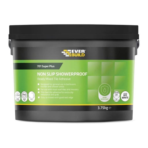 Everbuild Sika 701 Acrylic Non Slip Tile Adhesive 7.5kg Everbuild Sika - Dynamic Drive
