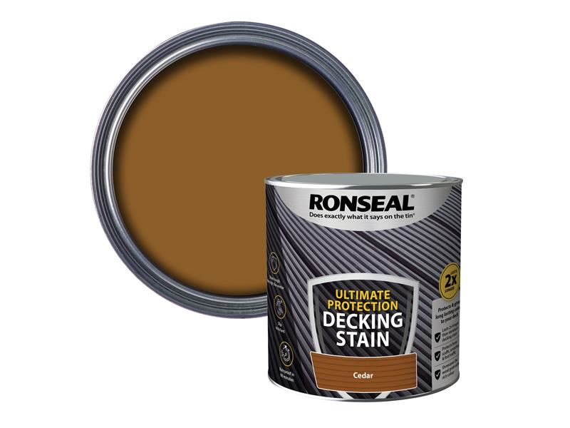 Ronseal Ultimate Protection Decking Stain Cedar 2.5 litre Ronseal - Dynamic Drive