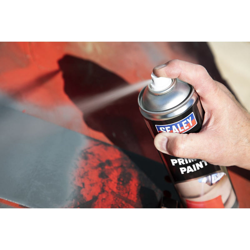Sealey Grey Primer Paint 500ml Single SCS029S Sealey  - Dynamic Drive