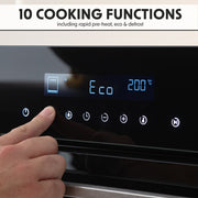 Baridi Integrated Fan-Assisted Electric Oven 60cm 72L Capacity - Black Baridi - Dynamic Drive
