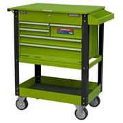 Sealey Heavy-Duty Mobile Tool & Parts Trolley with 5 Drawers and Lockable Top- H Sealey - Dynamic Drive