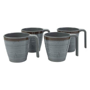 Bo-Camp Mug Halo M Melamine 4 Pieces Grey Bo-Camp - Dynamic Drive