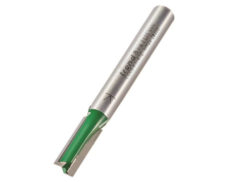 Trend C005 x 1/4 TCT Two Flute Cutter 6.0 x 16.0mm Trend - Dynamic Drive